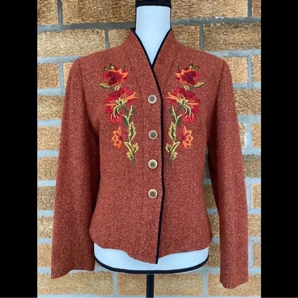 Kenzo jungle wool embroided jacket small